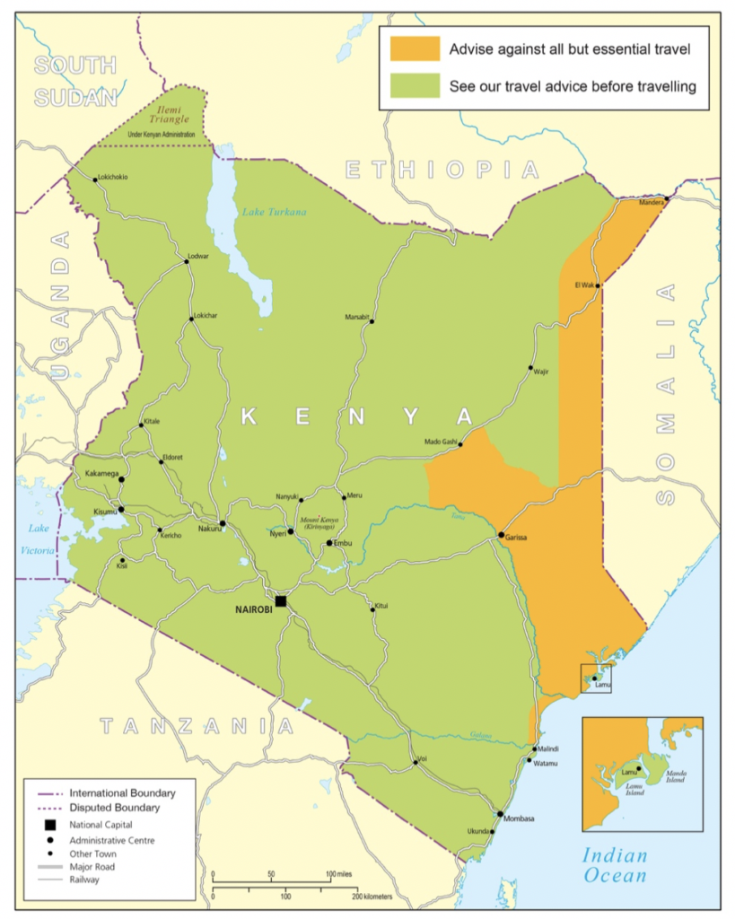 kenya security travel advisory