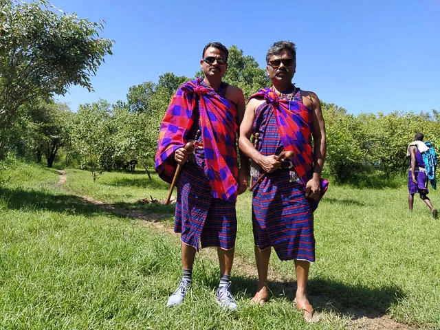 Our guests dressed as Maasais