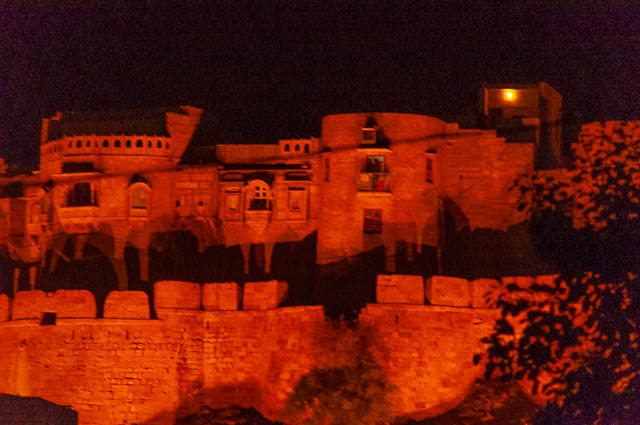 jaisalmer fort at night