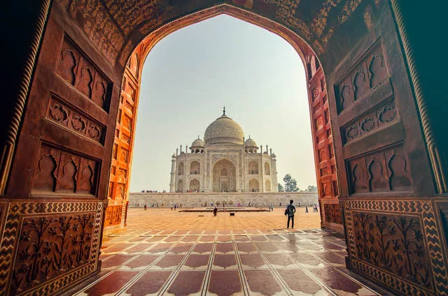 Taj from the entry gate