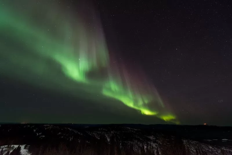 Northern Lights sparkling in Norway
