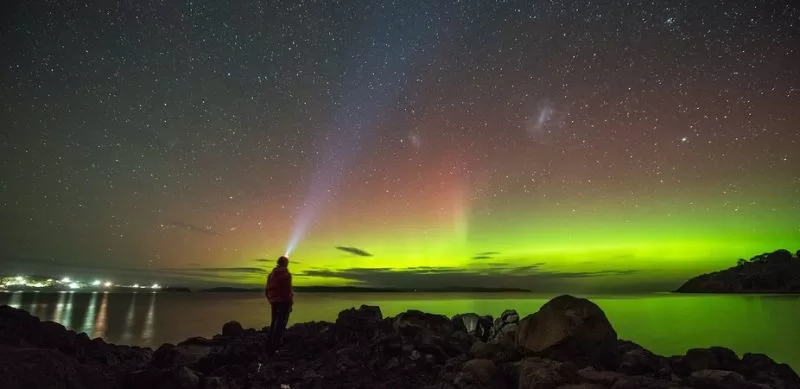 Aurora Australis as seen from Hobart 