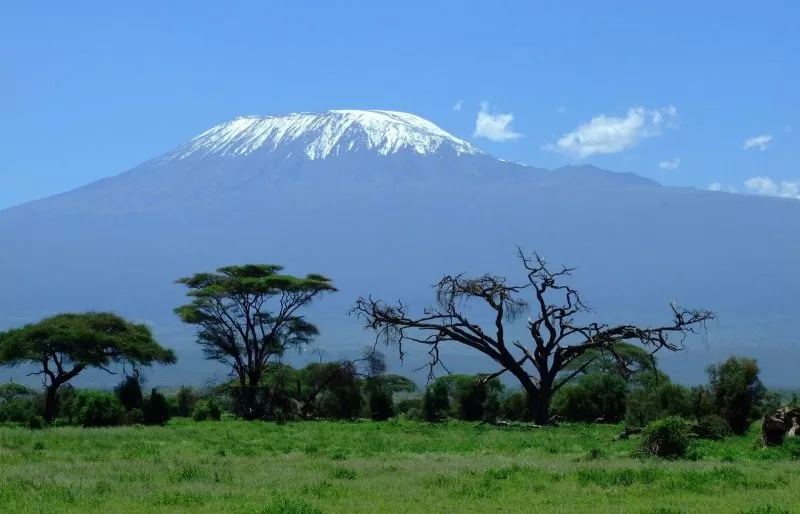 The beautiful Arusha National Park with the backdrop of Mt. Meru