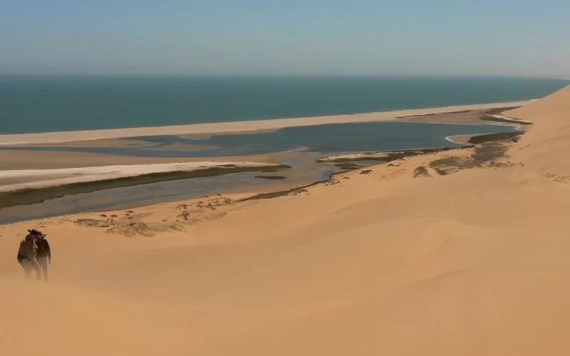 Sandwich Harbour where sand dunes and the sea meet