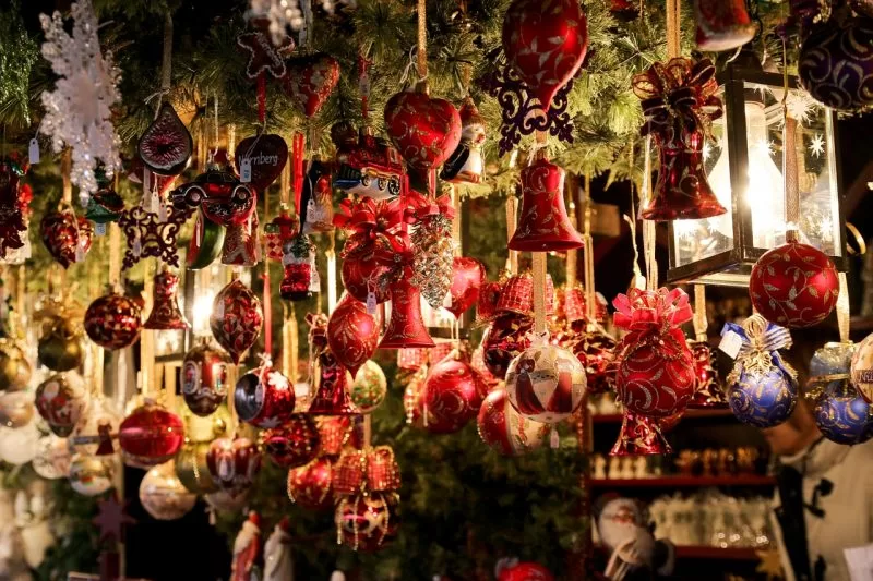 A Christmas market in Nuremberg, Germany
