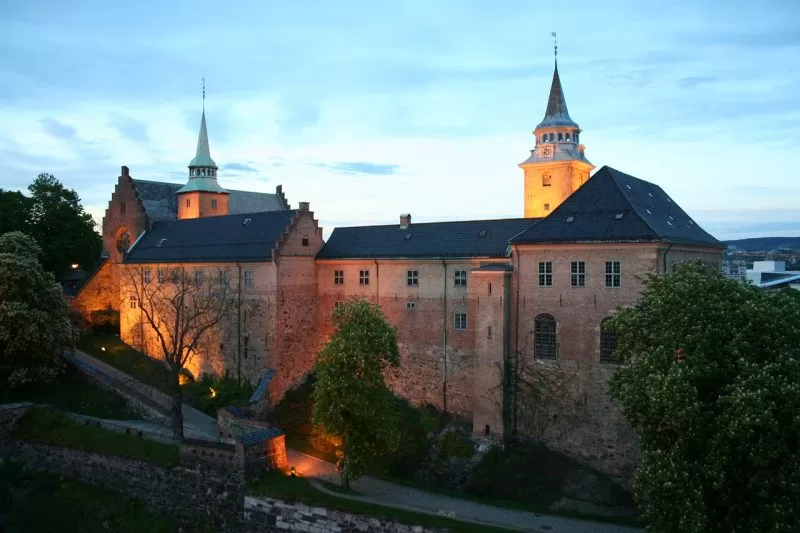 Akershus Fortress in the evening