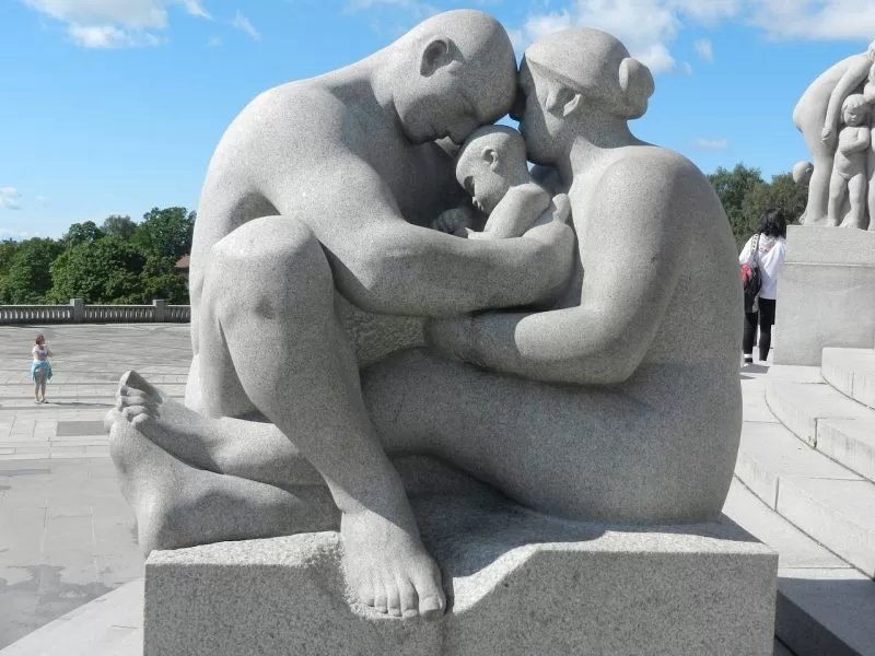 One of the sculptures featured in Vigeland Sculpture Park