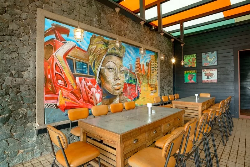 The interior of Nyama Mama