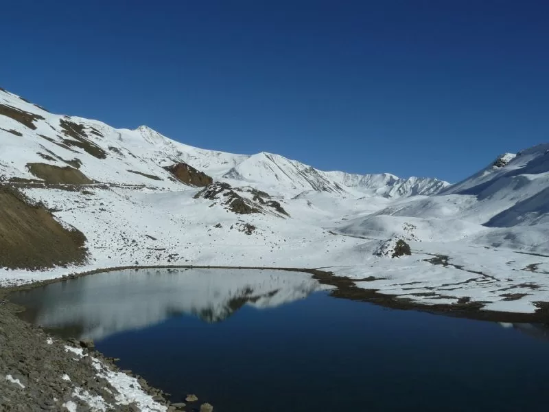 The pristine Suraj tal during the winter season