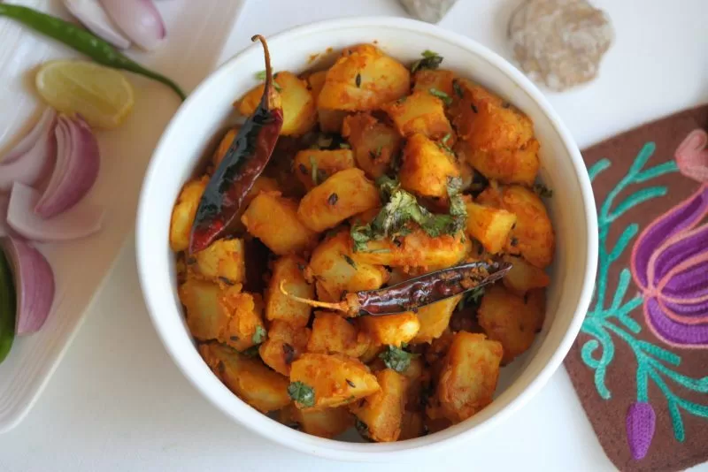 Flavorful aloo ke gutke of Uttarakhand
