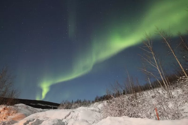 The dazzling northern lights in Alaska