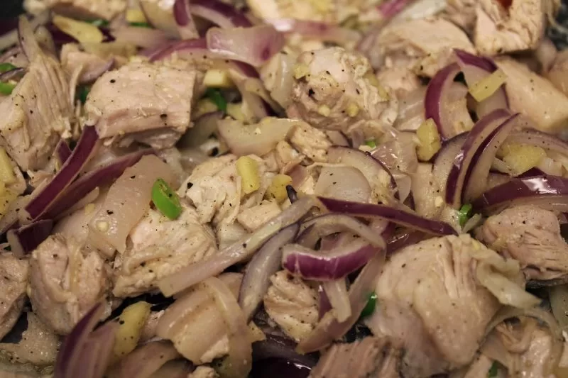 Pork bharta of Tripura