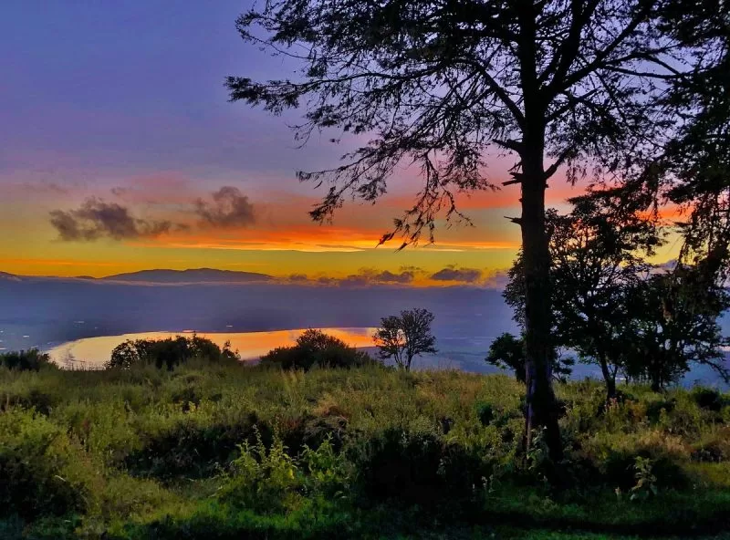 Sunset from Ngorongoro Serena safari lodge