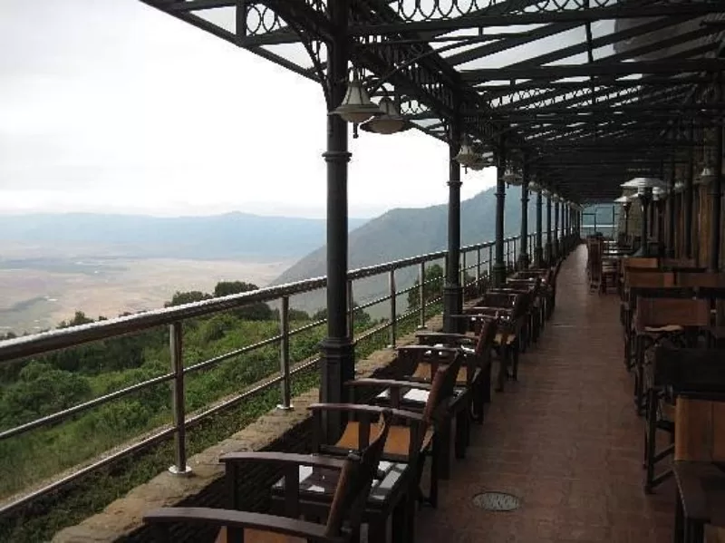 Views of the crater from the Ngorongoro Wildlife lodge
