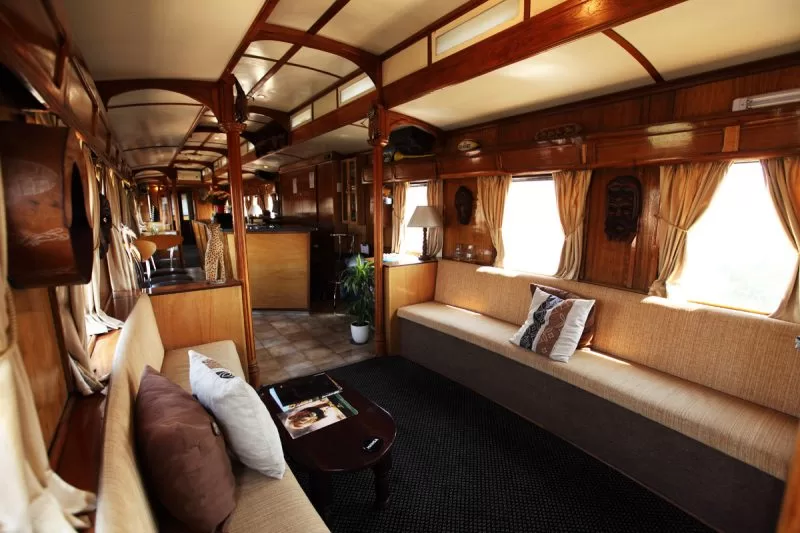 The interiors of Shongololo Express