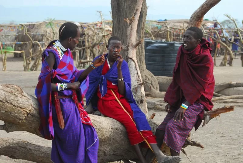 Maasai Men at great rift valley kenya