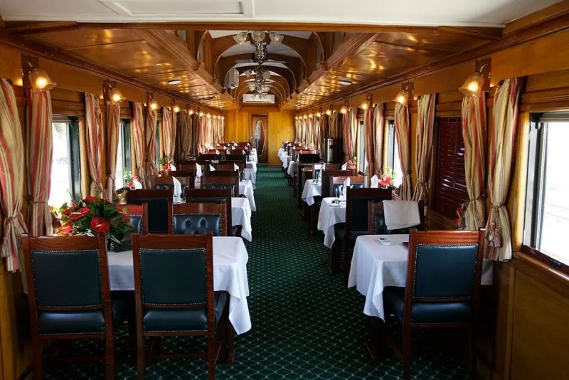 The interior of Rovos Rail