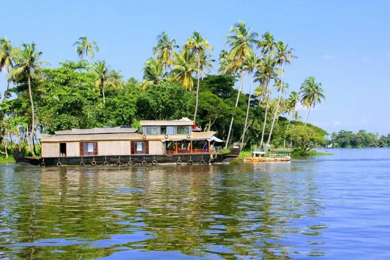 Boathouses in Kerala