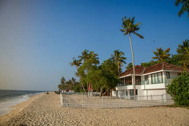 a beach resort facing at Marari Beach, kerala