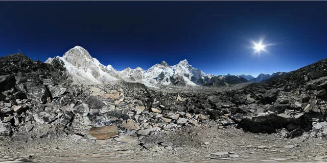 kala patthar in the everest region of nepal