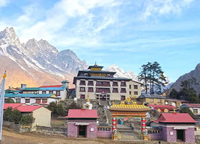 tengboche monastery near everest base camp, nepal