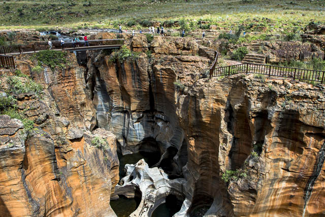 bourkes luck potholes near blyde river canyon in ehlanzeni, south africa