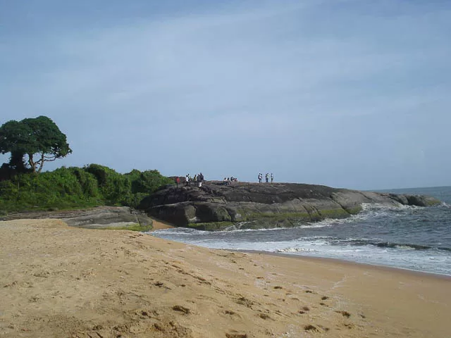 historic kappad beach of vasco da gama near kozhikode, kerala
