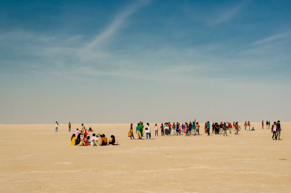 The white salt plain