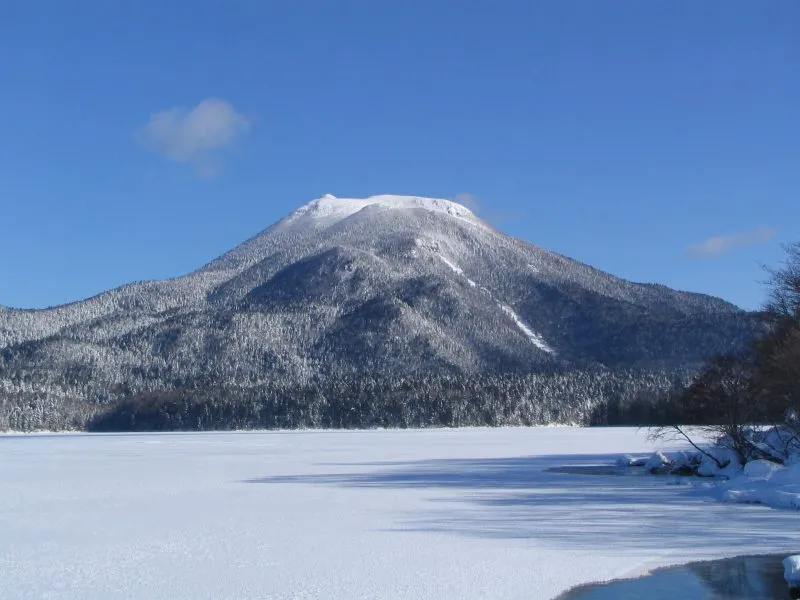 Frozen lake