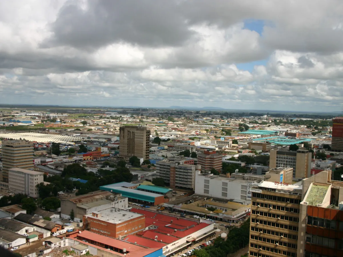 The plateau city of Lusaka.