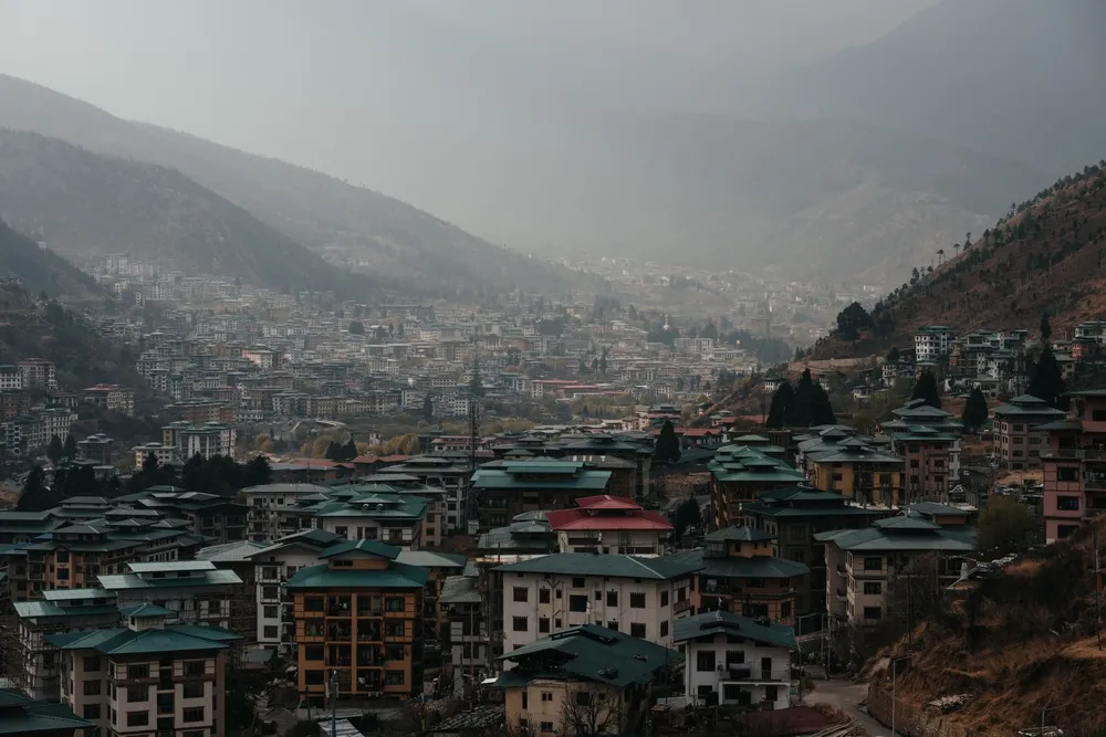 Paro — valley & tiger's nest.