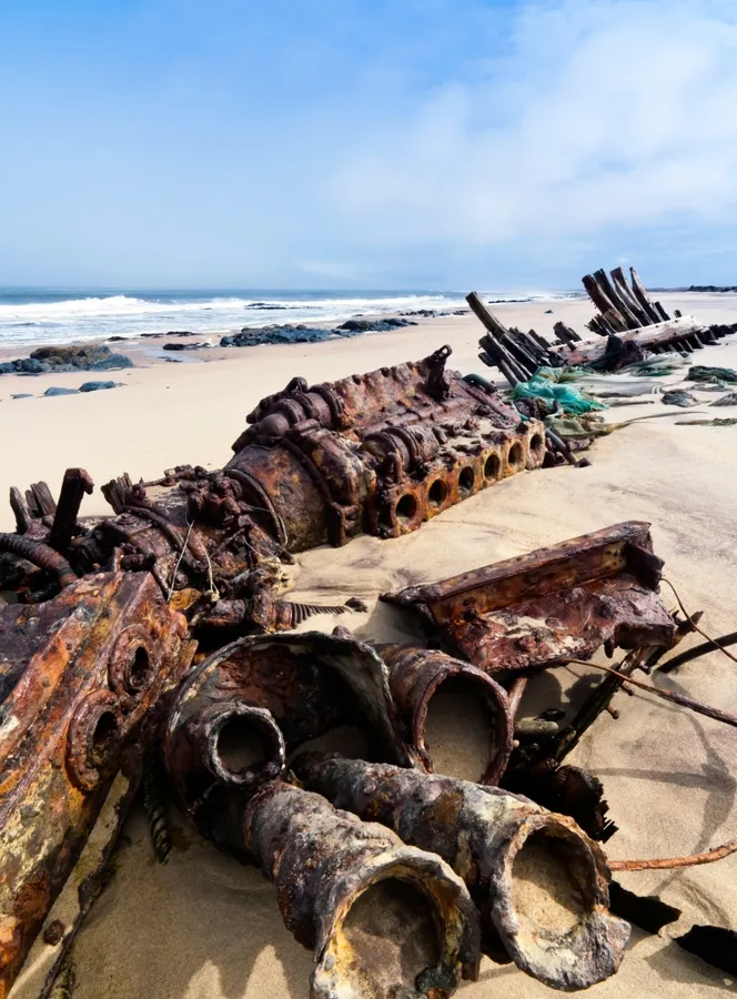Shipwrecks and shore