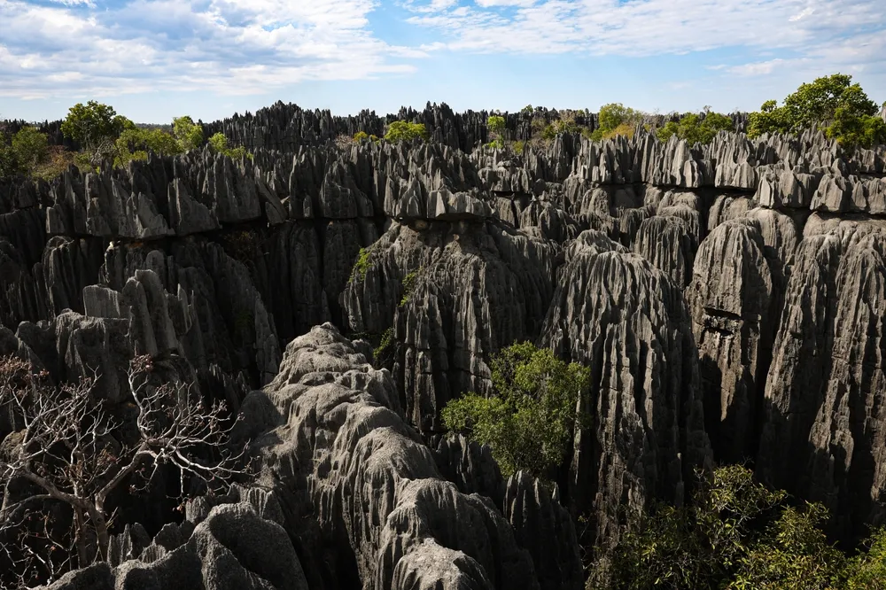 Tsingy de Bemaraha — unesco stone forest.