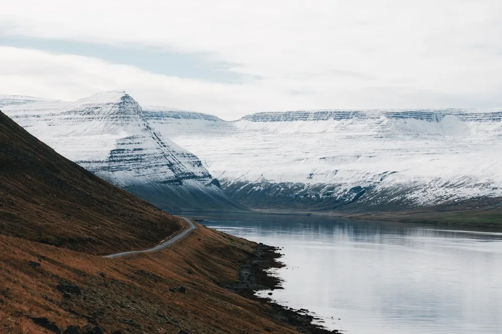 The tiered Dynjandi waterfall in the Westfjords.