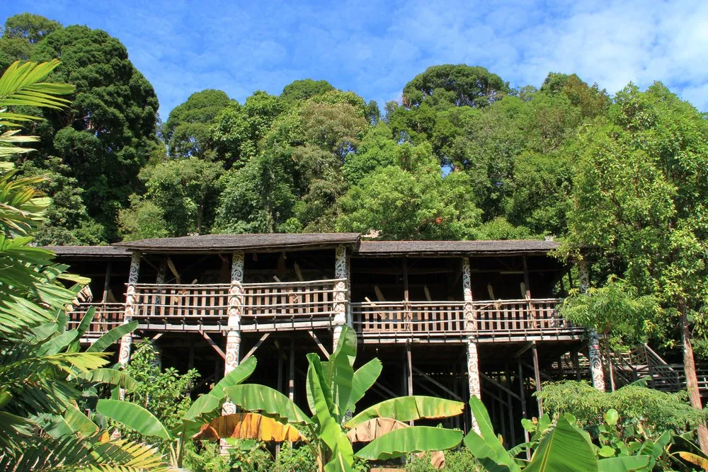 Iban longhouse