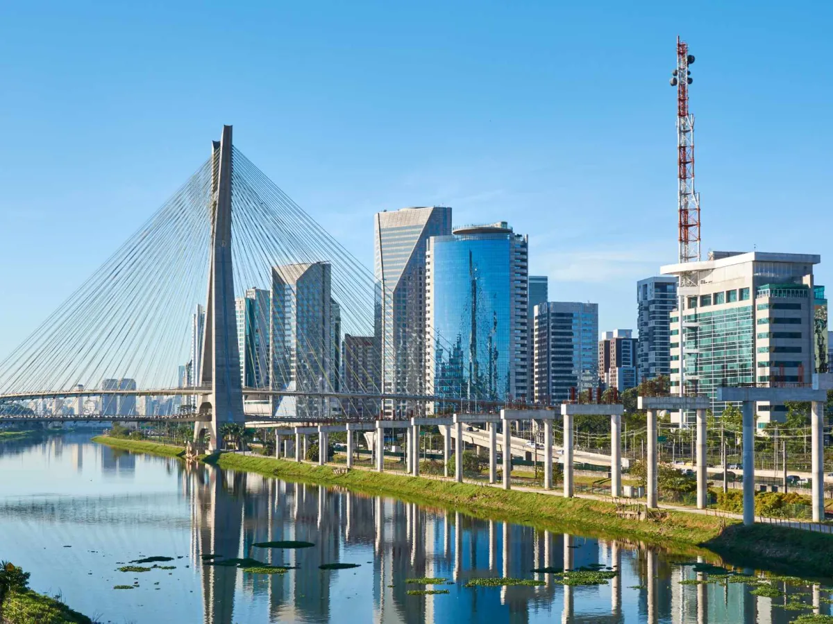 The skyline of São Paulo.