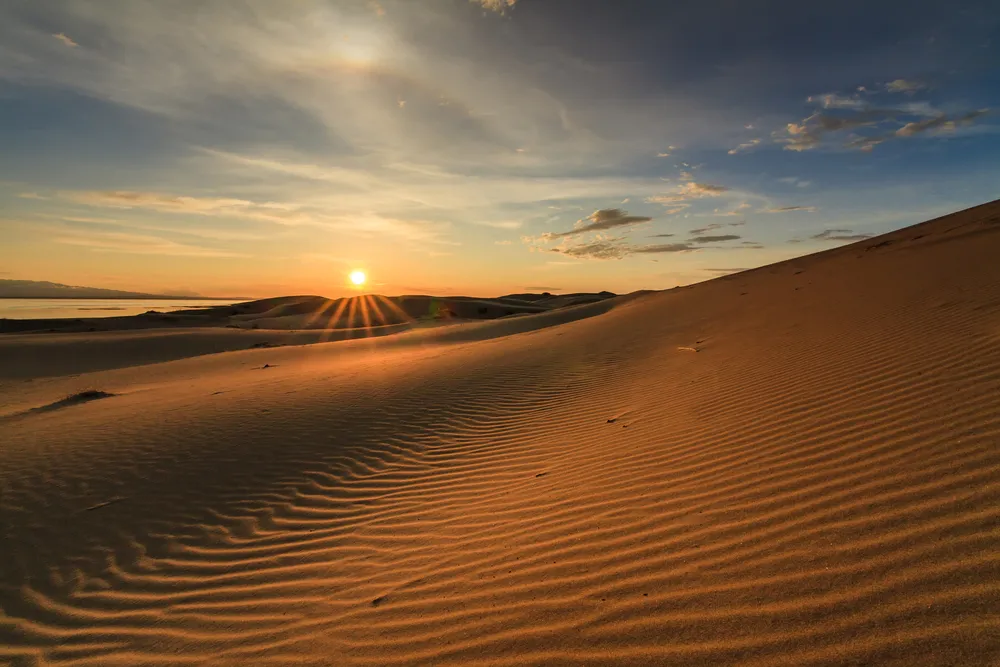 The Flaming Cliffs of the South Gobi.