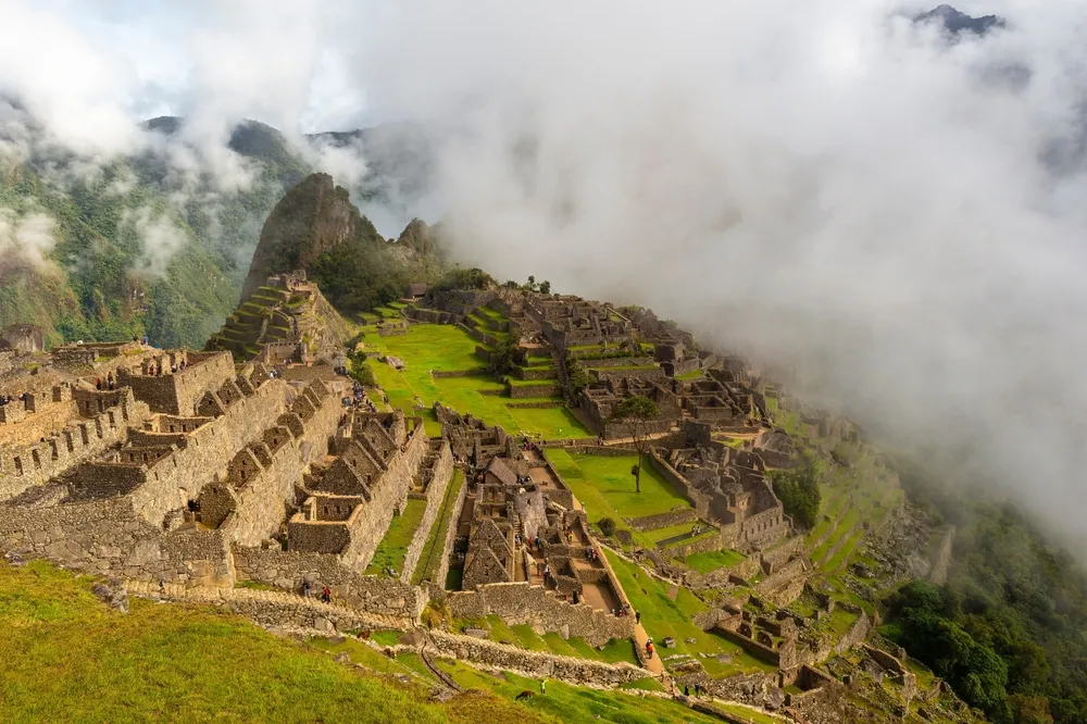 The Inca citadel of Machu Picchu.