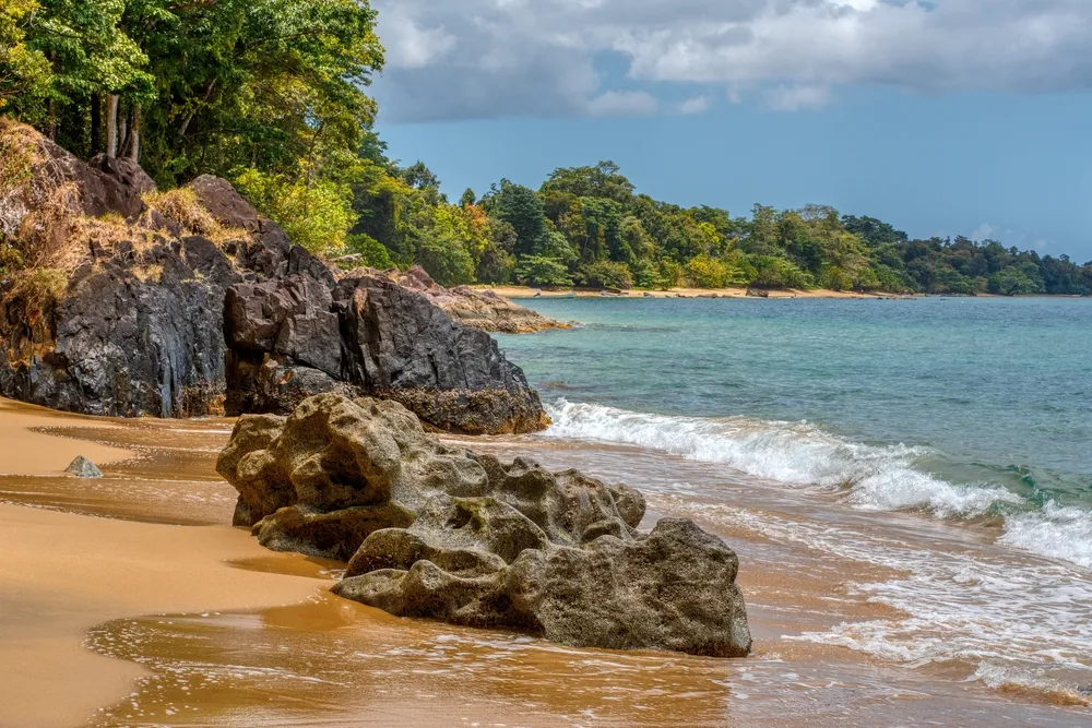 Rainforest meeting the sea at Masoala.