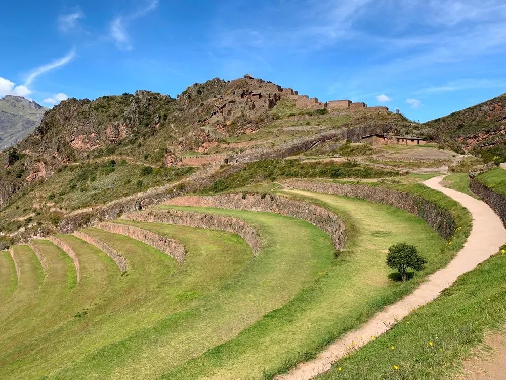 Inca terraces in the Sacred Valley.