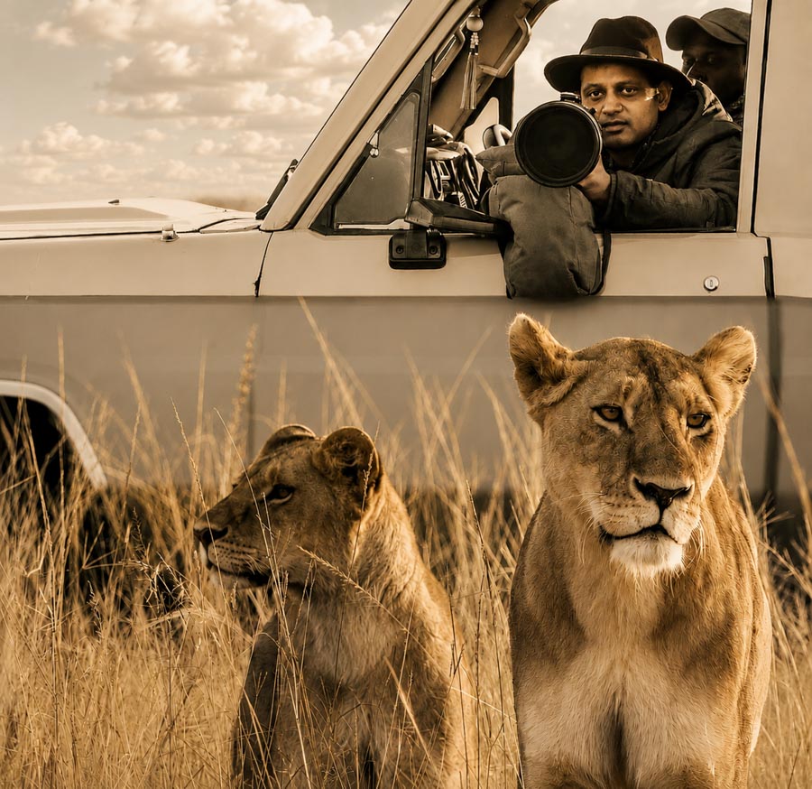 Wild Voyager's founder in the field